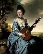 Joseph wright of derby Portrait of Mrs. Robert Gwillym oil on canvas